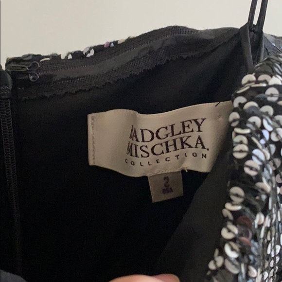 Badgley Mischka sequin strapless dress - Picture 4 of 10